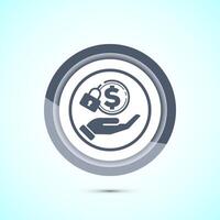 Secure payment icon design illustration, Payment safety sign for website, logo, app. Gray color button design vector