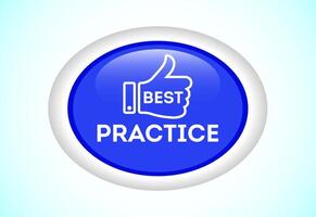 Best practice icon. Best practice button for mobile app, and website UI design. vector