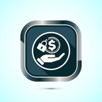 Secure payment icon design illustration, Payment safety sign for website, logo, app. Gray shadow button design vector