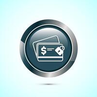 Secure payment icon design illustration, Payment safety sign for website, logo, app. Gray color round button design vector