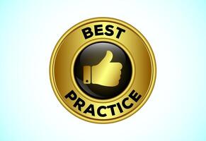 Best practice icon illustration. Best practice button for mobile app, and website UI design. vector