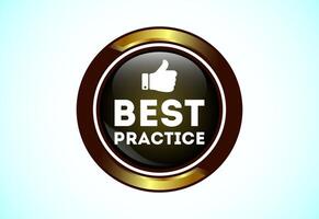 Best practice icon design illustration. Best practice button for mobile app, and website UI vector