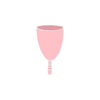 Hand drawn menstrual cup isolated on white background vector