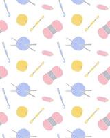 Seamless pattern of threads vector