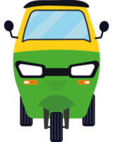 Rickshaw front view icon isolated design png