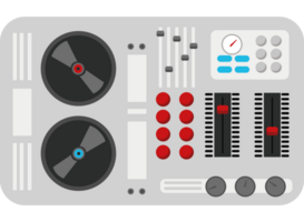 dj mixer music isolated icon png