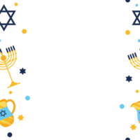Hanukkah background with menorah and candles icon isolated png