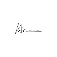 An initial signature logo design vector