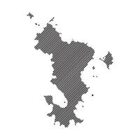 Mayotte Map Icon symbol element vector