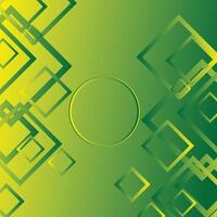 Abstract green gradient papercut geometric background vector