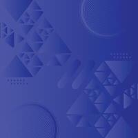 Abstract blurred design with geometric shapes - Trendy Blue Gradient vector