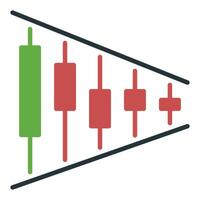 Technical Analysis Graphics Margin Trading icon or sign vector