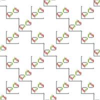 Cryptocurrency Candlestick Chart Analytics simple seamless pattern vector