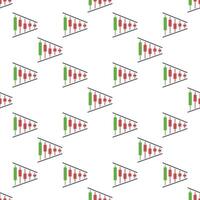 Technical Analysis Graphics Margin Trading seamless pattern vector