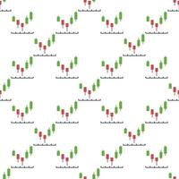 Candlestick Chart Crypto Trading and Price Action seamless pattern vector