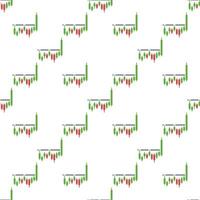 Range Breakout Candlestick Charts seamless pattern vector
