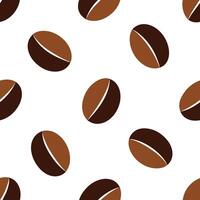 coffee beans seamless pattern illustration. vector
