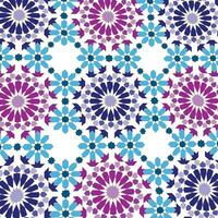 Geometric seamless pattern moroccan tiles design image vector