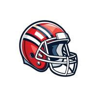 Stylized American Football Helmet with Abstract Background vector