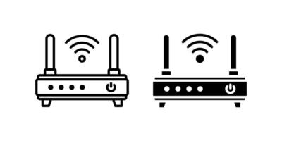 Wifi Router icons set. Wifi sign. for mobile concept and web design. illustration on white background vector