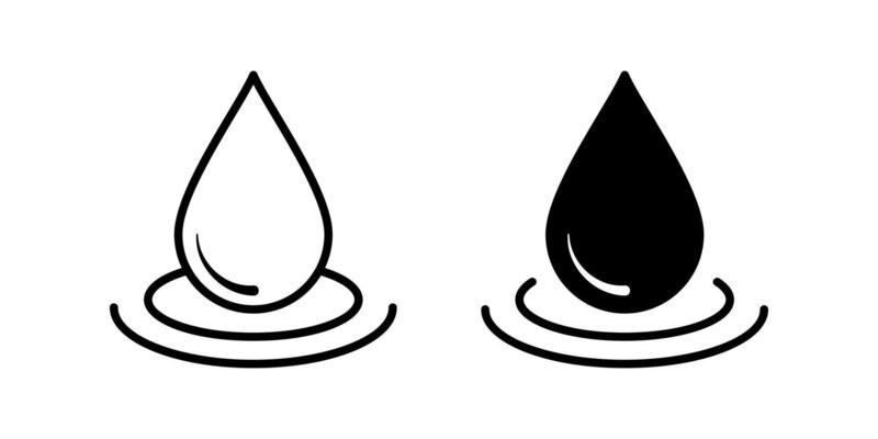 Water Drop icon. for mobile concept and web design. illustration