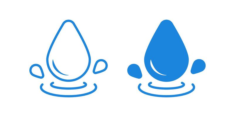 Water icon set. for mobile concept and web design. illustration