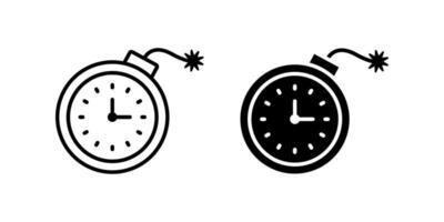 Deadline icons set. for mobile concept and web design. illustration vector