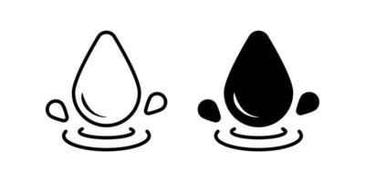 Water icons set. for mobile concept and web design. illustration vector