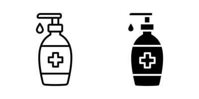 Hand sanitizer icon. for mobile concept and web design. illustration vector