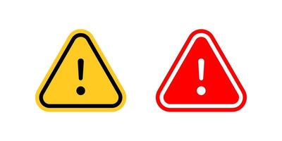 Warning icons set. attention sign. for mobile concept and web design. illustration on white background vector