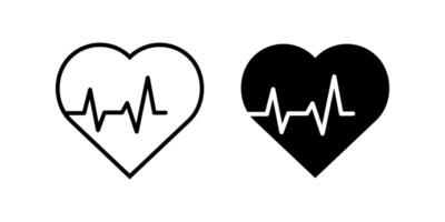 Heartbeat icon. for mobile concept and web design. illustration vector