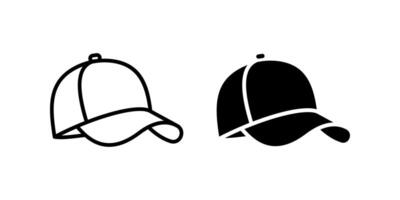 Hat Icon Set. for mobile concept and web design. illustration vector