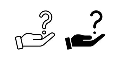 Set of Help icons. confusion sign. for mobile concept and web design. illustration on white background. vector