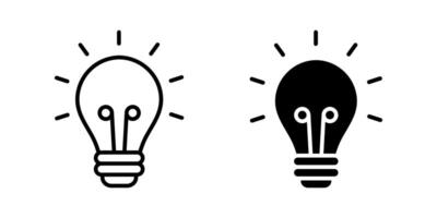 Idea icon set. for mobile concept and web design. illustration vector