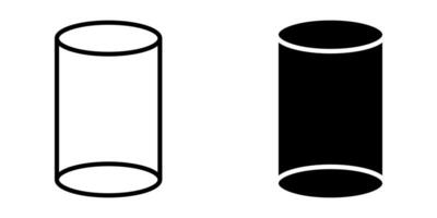 Cylinder icons. for mobile concept and web design. illustration vector