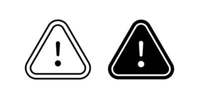 Warning icons set. for mobile concept and web design. illustration on white background vector