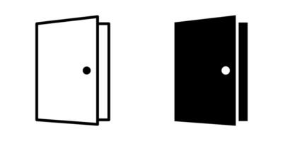 Door icon set. for mobile concept and web design. illustration vector