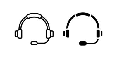 Headphone Icon Set. for mobile concept and web design. illustration vector