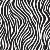 Seamless Zebra Skin Texture - Bold Striped Animal Print Design vector