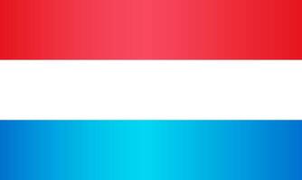 National Flag of the Grand Duchy of Luxembourg vector