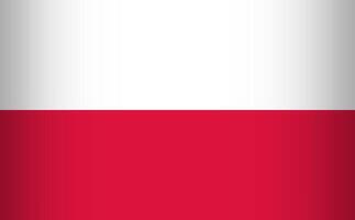 National Flag of the Republic of Poland vector