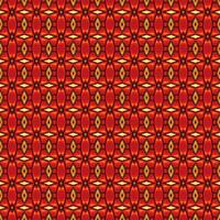Interconnected colorful shapes forming a continuous ornamental vector
