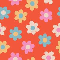 Floral Pattern Flowers Background Spring Floral Seamless Pattern vector