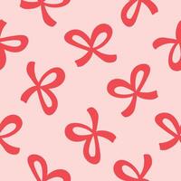 Ribbon Pattern Ribbon Background Bows Pattern vector
