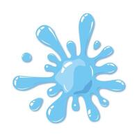 water drop with splashing vector