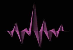 pulse wave halftone template vector