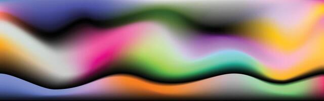 Colorful fluid gradient background. Abstract wavy color gradation backdrop. Modern smooth banner template. vector