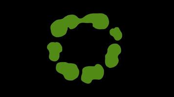 Explosion animation. Cartoon. Explosion with various colors. Motion explosion effect video