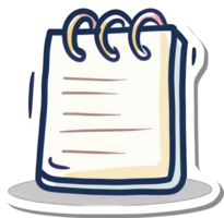 A Spiral Bound Notepad with Blank Lines Ready for Notes png