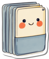 Happy Tablet Stack in Protective Case png